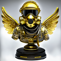 golden-silver-carbon-gasmask-helicopter-statute-el