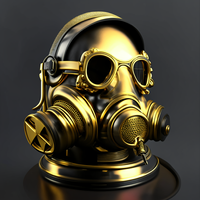 golden-silver-carbon-gasmask-rockabilly-statute-ww (5)