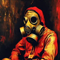 gasmask,_red,_gold,_black,_bunker,_hard_techno,